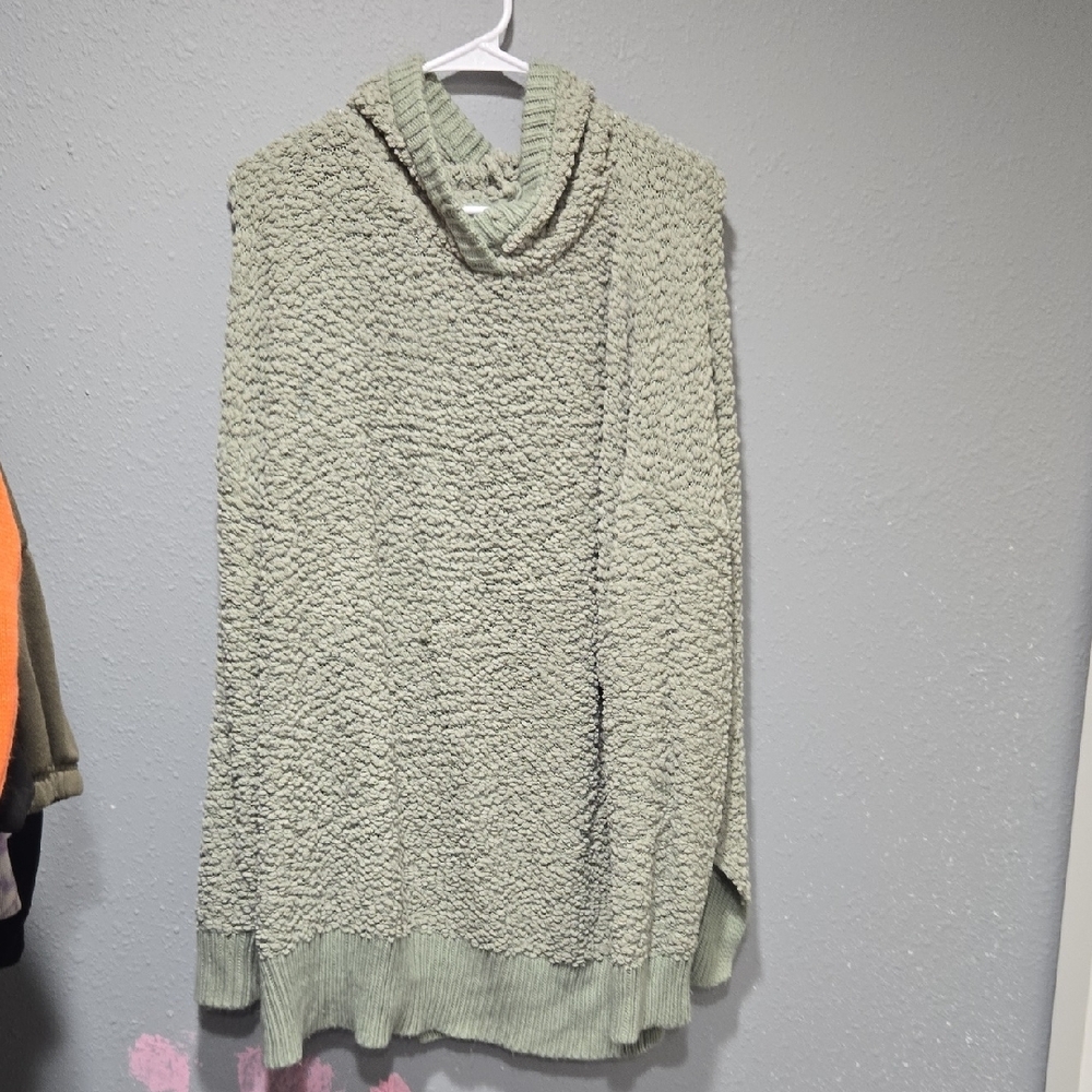 Zenana Outfitters Sage Cowl Neck Sweater